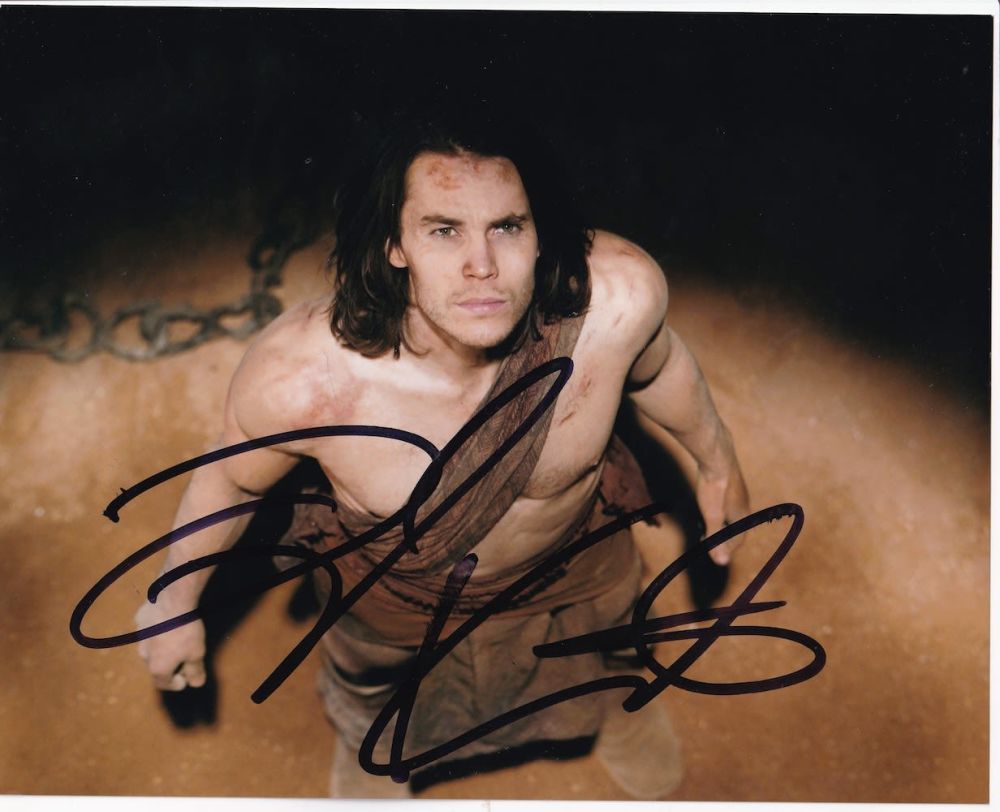Lot 228: Taylor Kitsoh Canadian Actor, John Carter Actor 10x8...