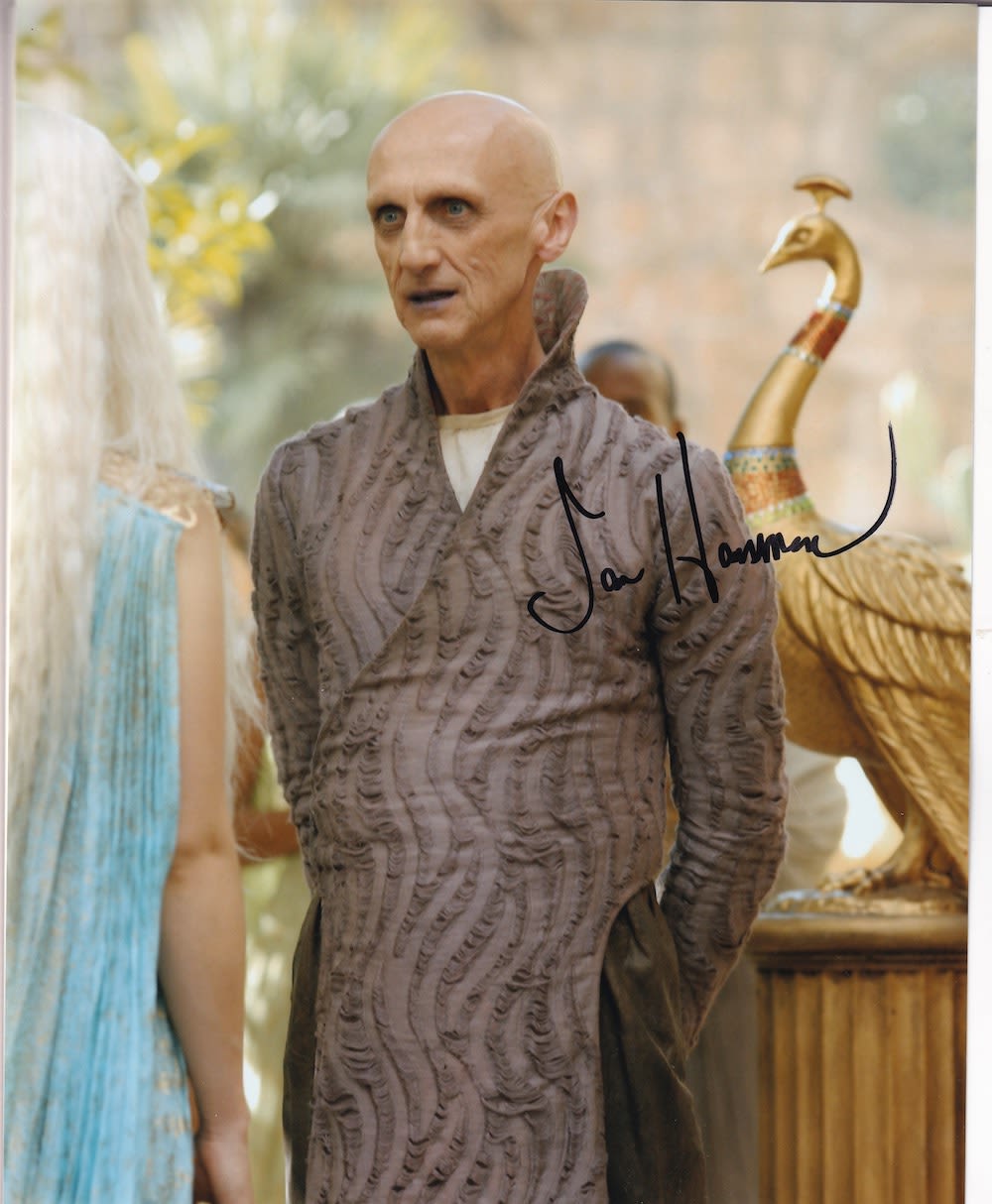 Lot 232: Ian Hanmore Game of Thrones Actor 10x8 inch...