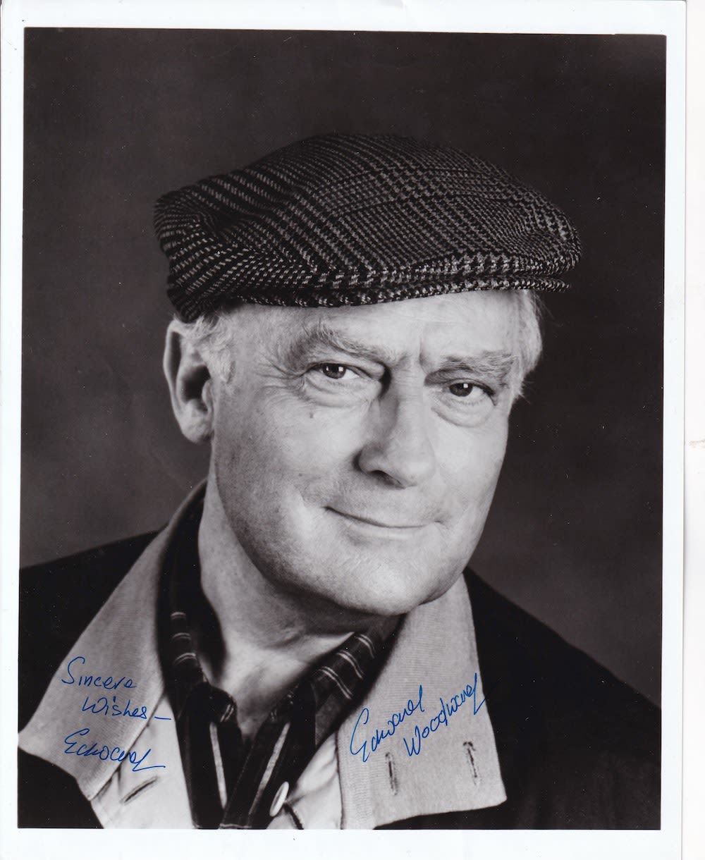 Lot 240: Edward Woodward Late Great British Actor 10x8 inch...