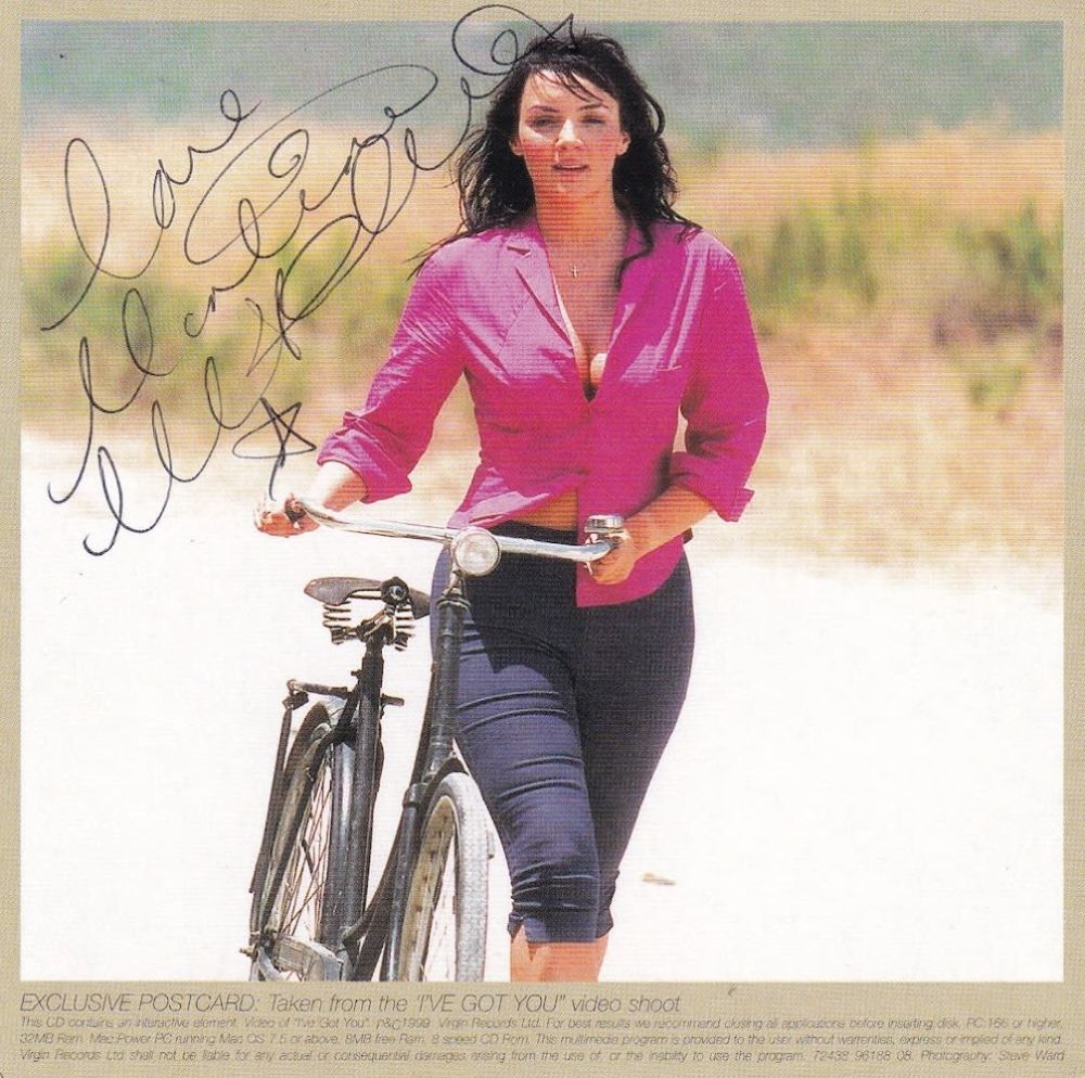 Lot 260: Martine McCutcheon Actress and Singer Signed CD Insert....