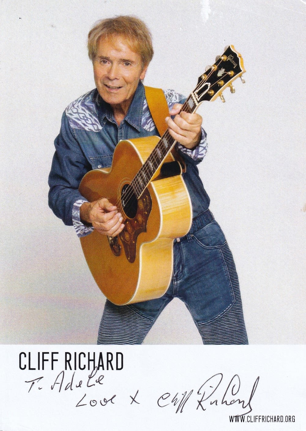 Lot 262: Cliff Richard Chart Topping Superstar 6x4 inch Signed...