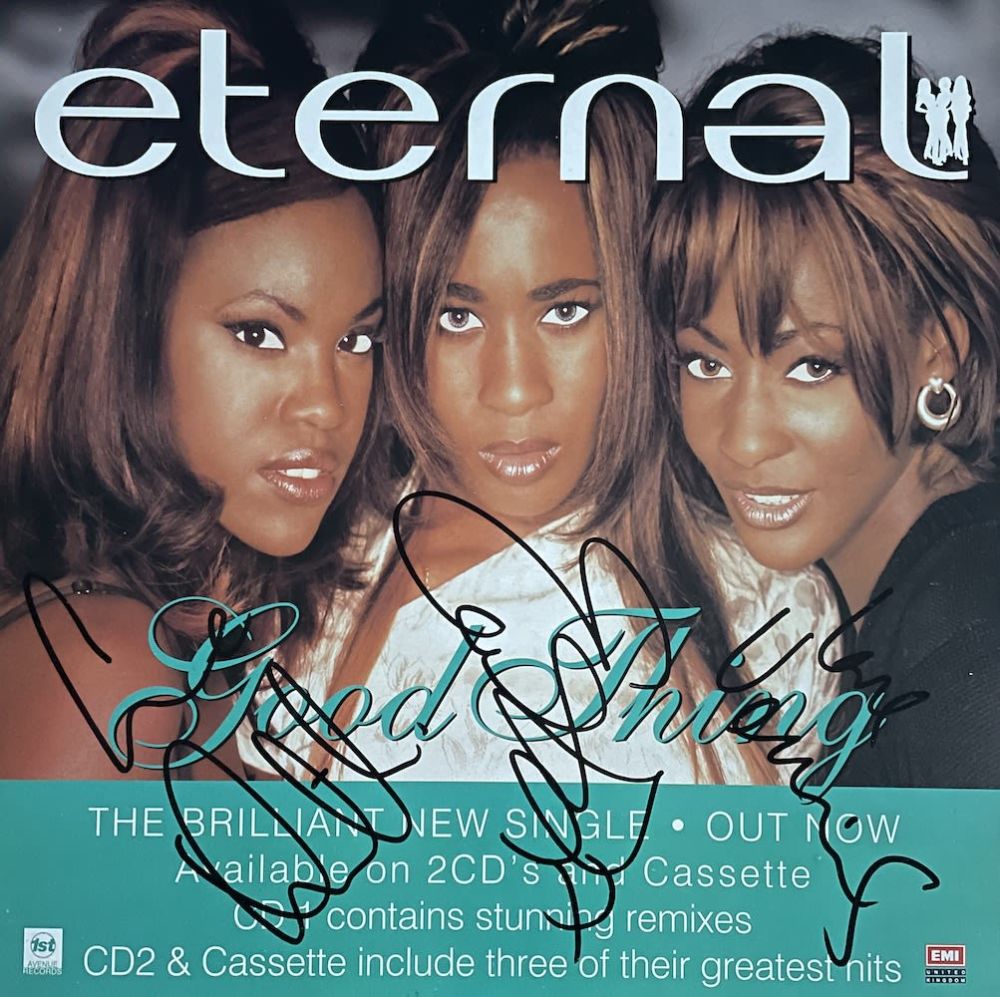 Lot 279: Eternal Chart Topping Girl Band Fully Signed 12x12...