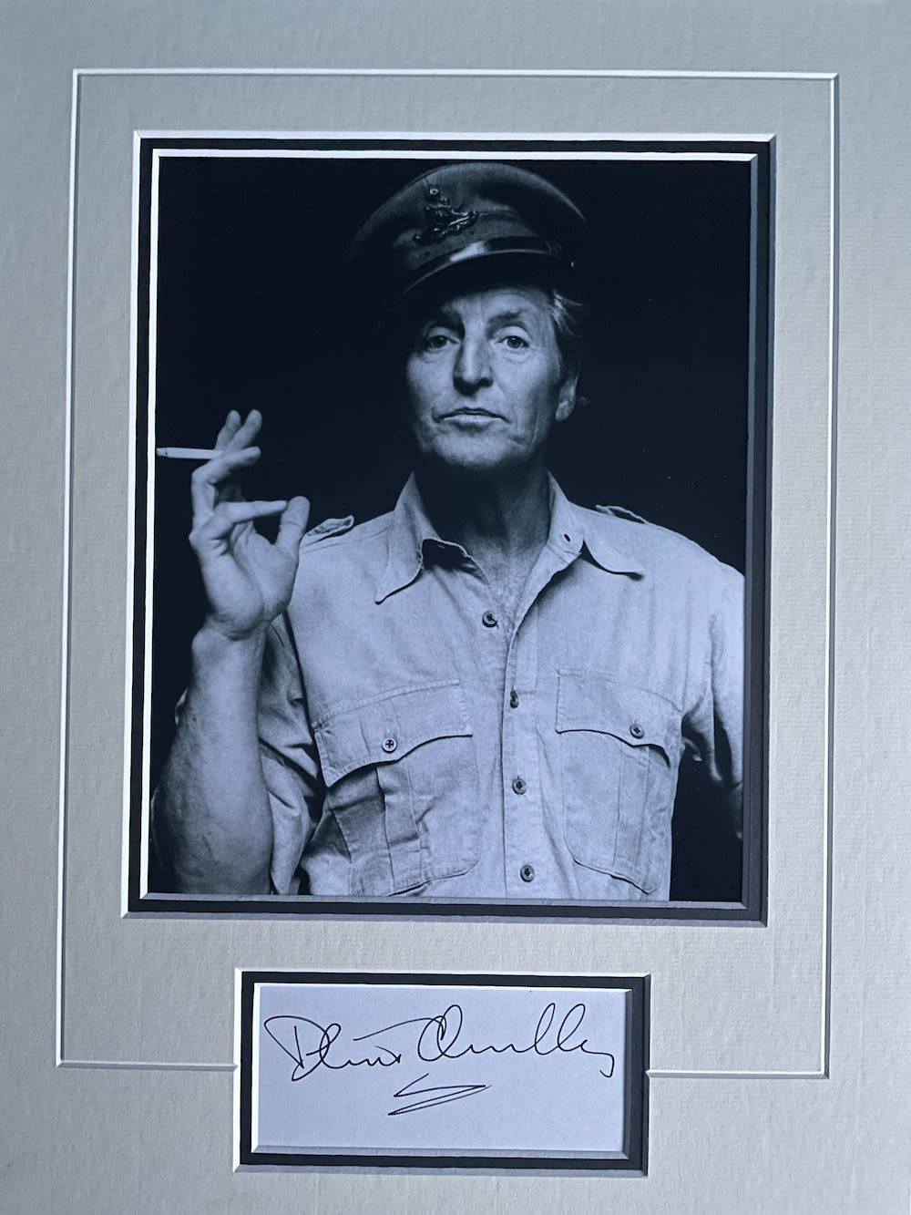Lot 283: Dennis Quilley Late Great British Actor Signed Display....