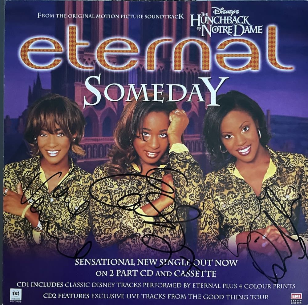 Lot 284: Eternal Chart Topping Girl Band Fully Signed 12x12...