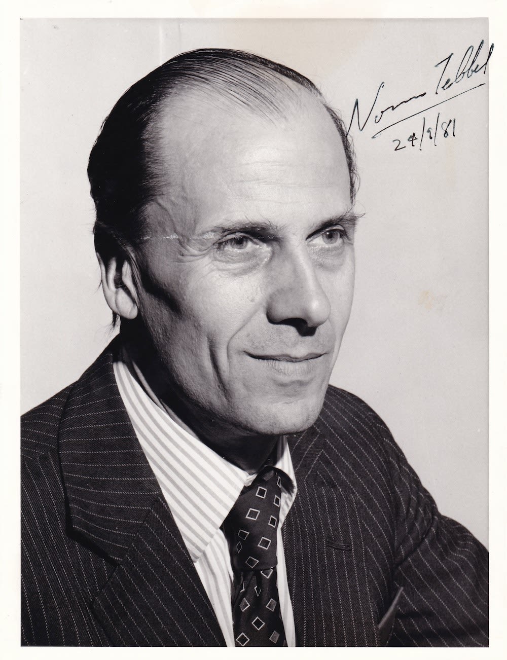 Lot 294: Norman Tebbit Conservative Politician 8x6 inch Signed Photo....