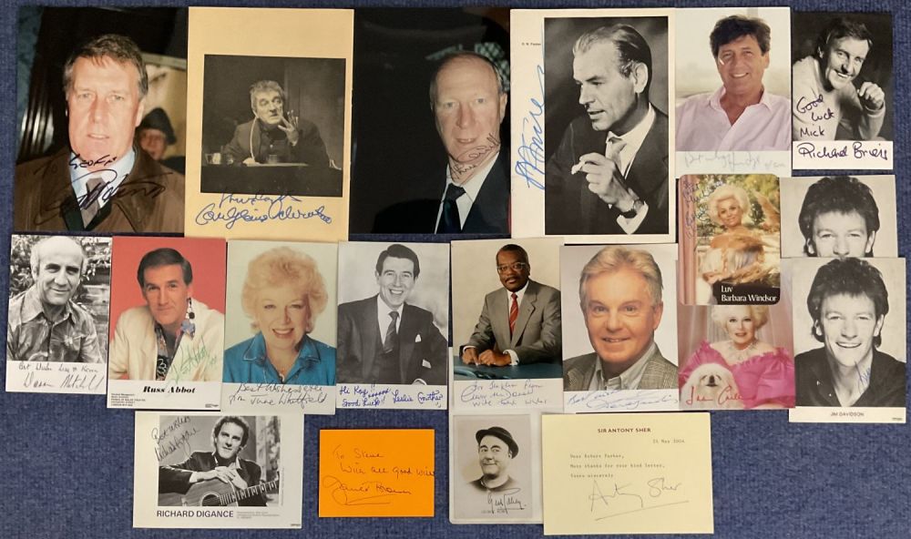 Lot 9: Sport and Entertainment collection includes 20 assorted signed...