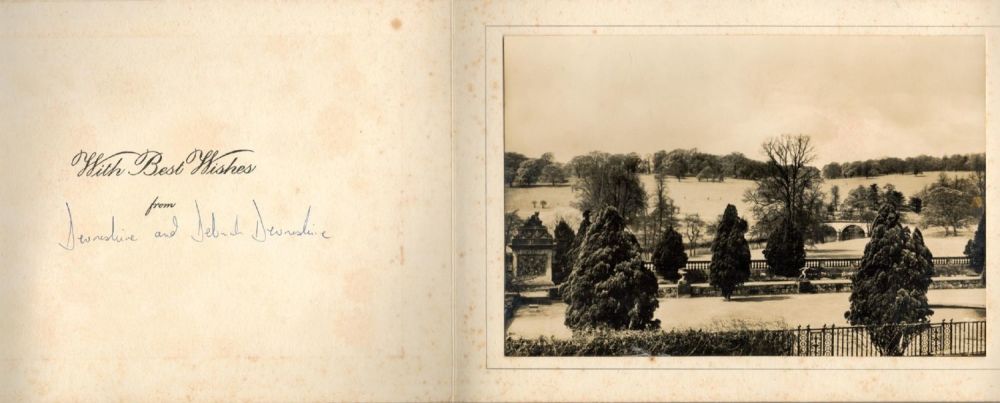 Lot 53: Deborah, Dowager Duchess of Devonshire Signed Christmas Card...