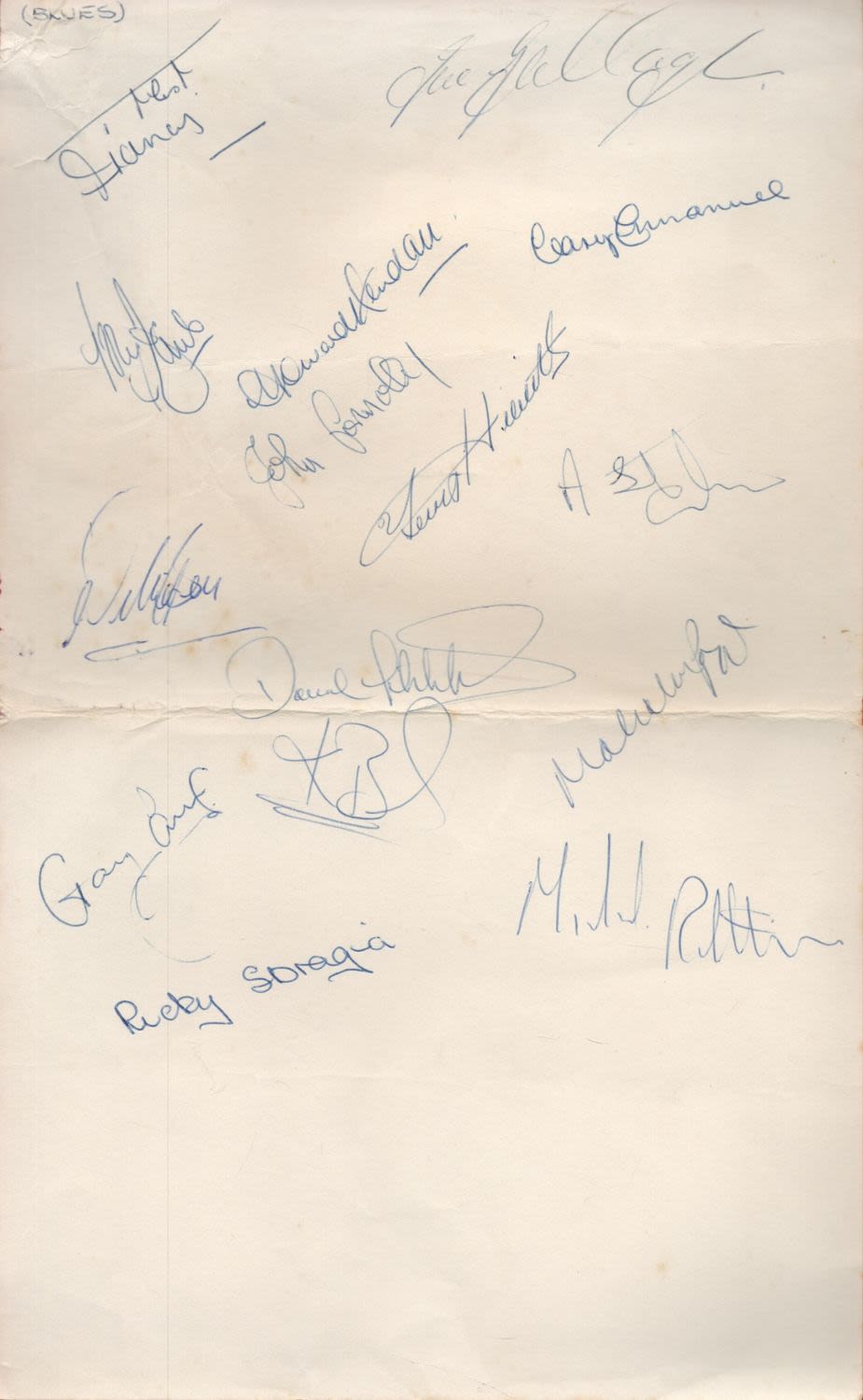 Lot 59: Birmingham City FC Signature Collection on 13 x...