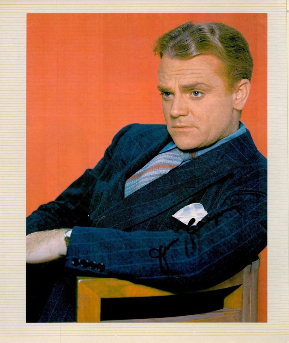 Lot 65: James Cagney Signed 10x8 inch Colour Magazine Page...