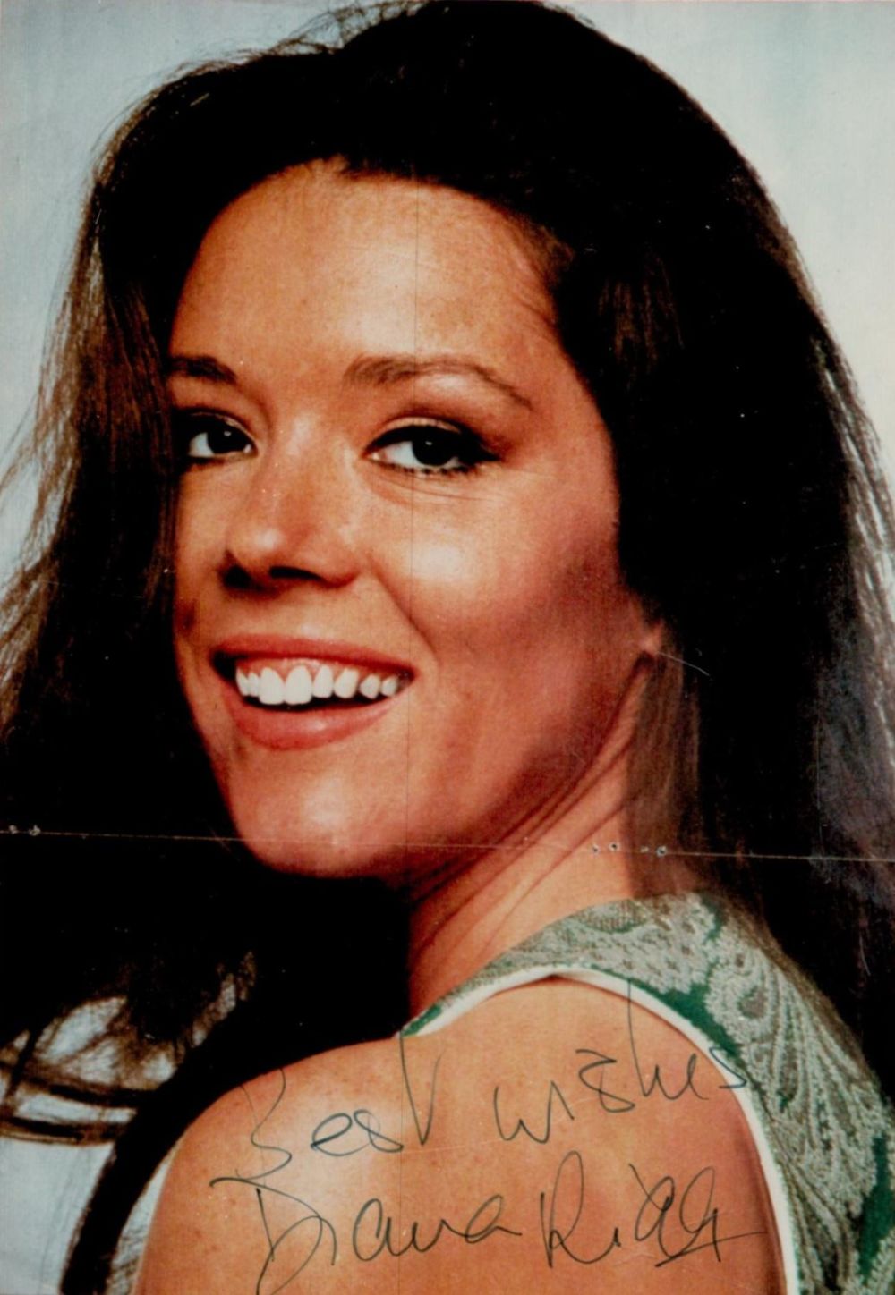 Lot 68: Diana Rigg Signed 6 x 4 inch Colour...