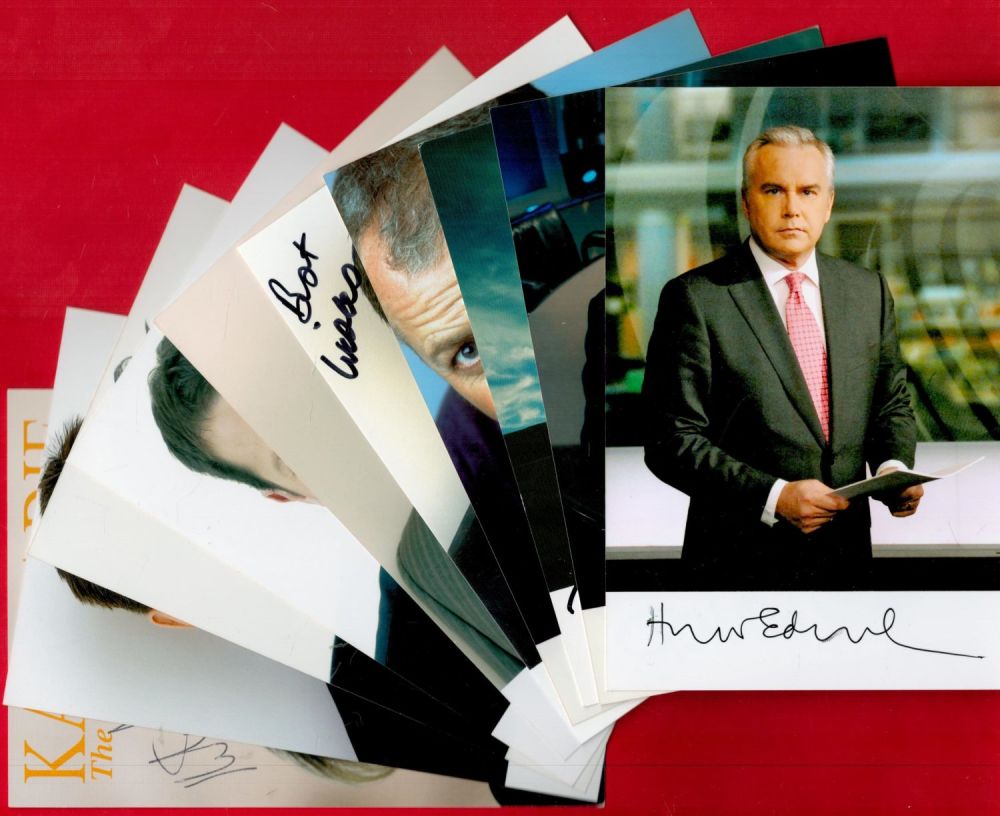 Lot 82: BBC News Presenters Collection of 10 Signed Photo...