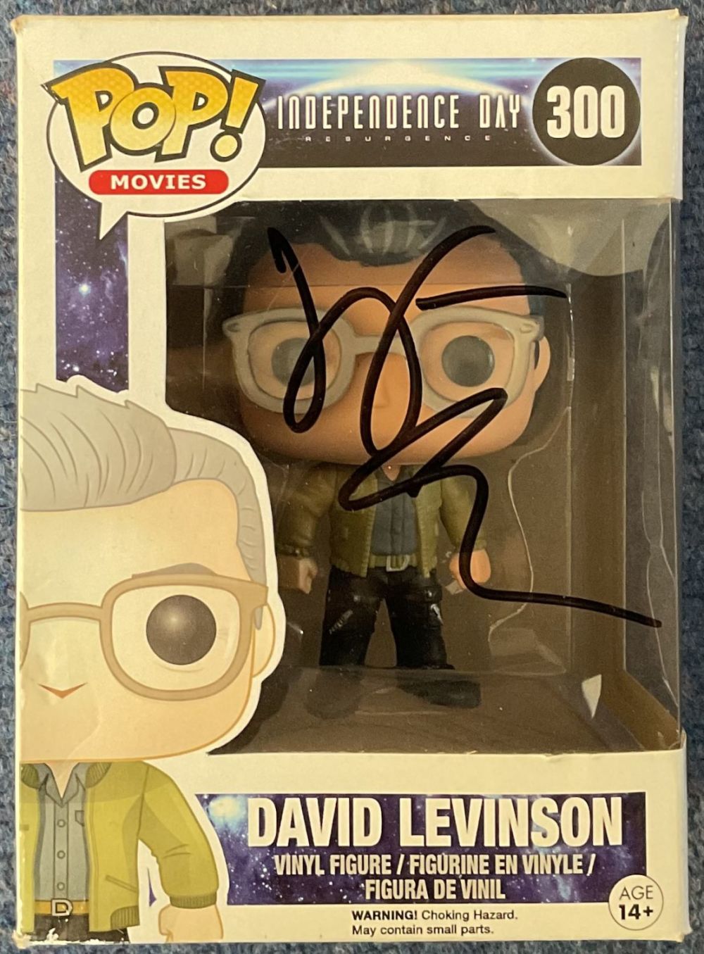 Lot 151: Jeff Goldblum signed David Levinson Independence Day Vinyl...