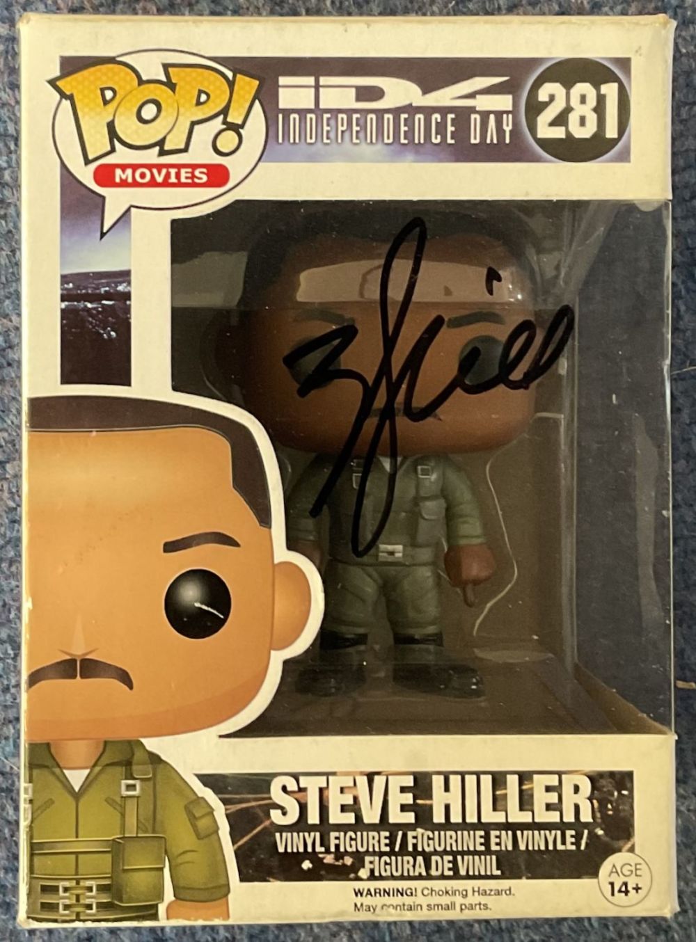 Lot 152: Will Smith signed Steve Hiller Independence Day Vinyl...