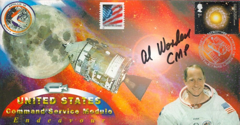 Lot 176: Apollo 15 Col Al Worden signed 2002 Command...