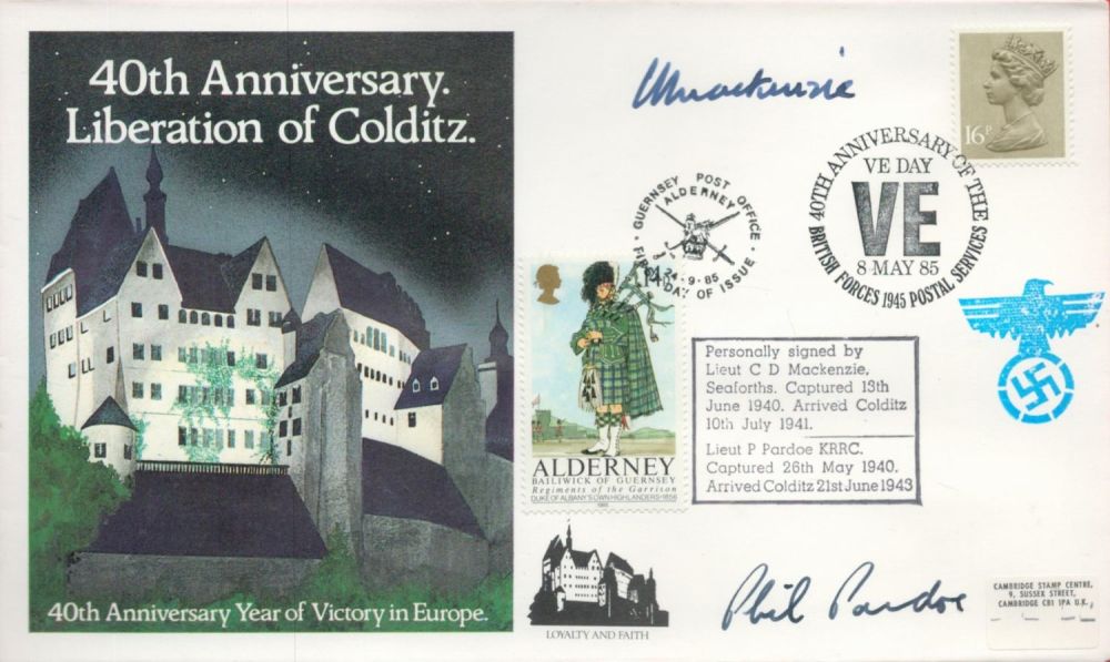 Lot 181: WW2 Colditz POWS Lt Mackenzie and Lt Pardoe...