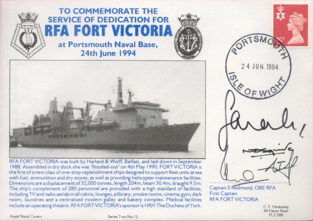 Lot 193: Sarah Duchess of York and 3 Navy VIPs...