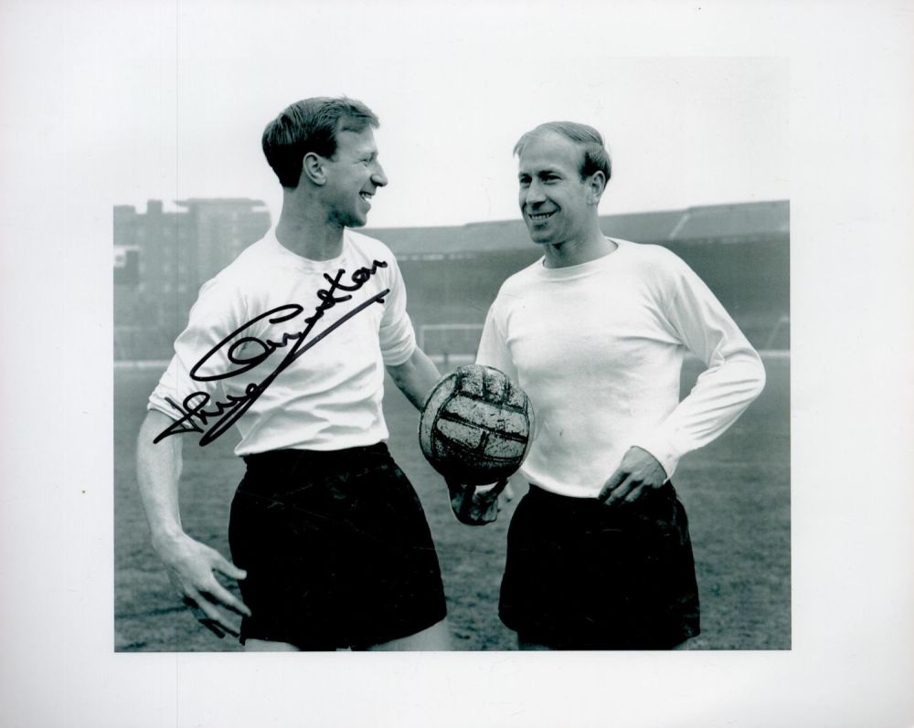 Lot 195: Football Jack Charlton signed super 10 x 8...