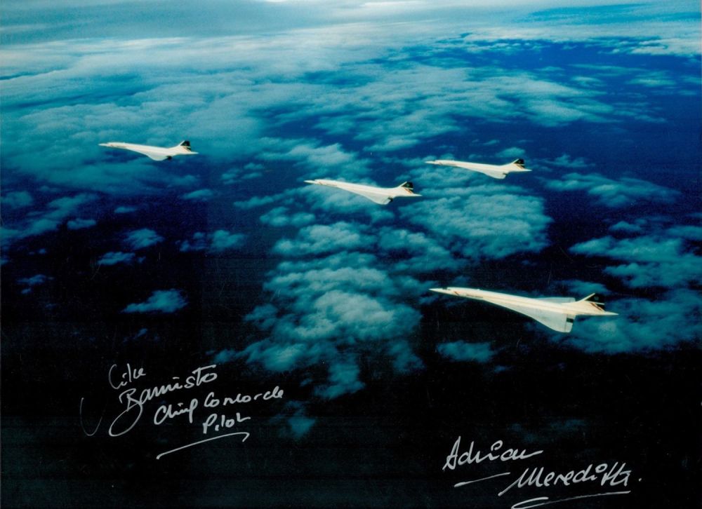 Lot 204: Concorde Chief Pilot Capt Mike Banister and photographer...