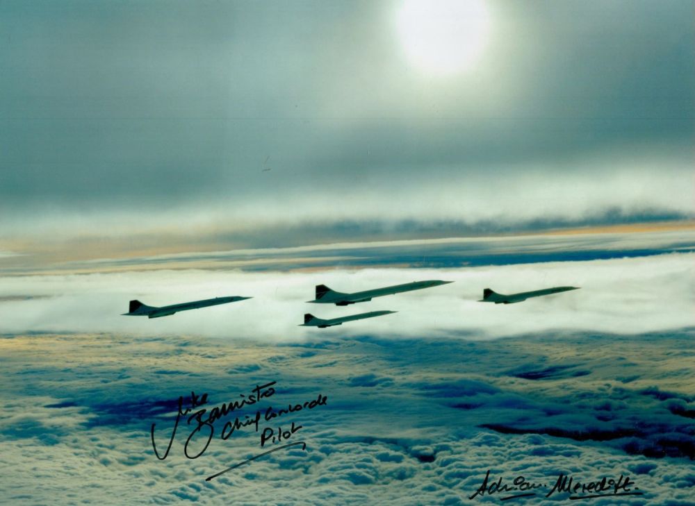 Lot 205: Concorde Chief Pilot Capt Mike Banister and photographer...
