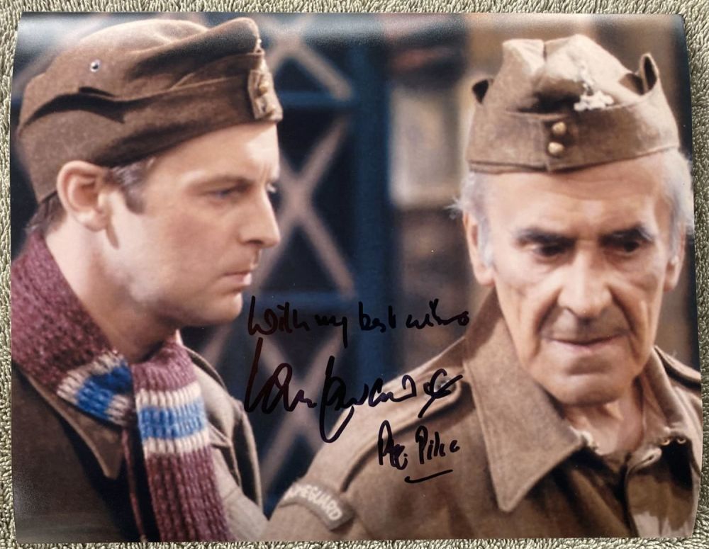 Lot 261: Dads Army scene 8x10 photo signed by actor...