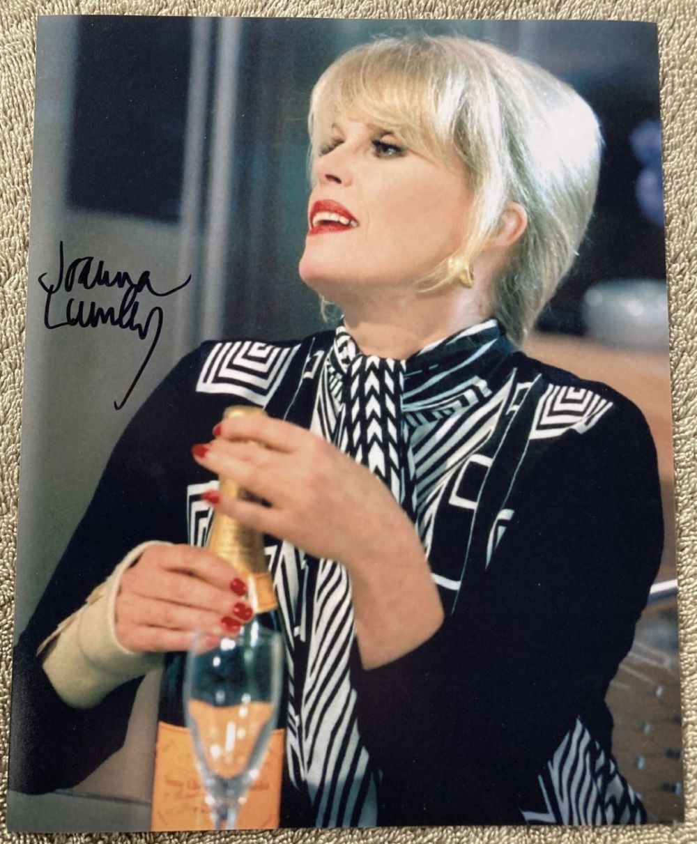 Lot 269: Joanna Lumley signed 10 x 8 inch colour...