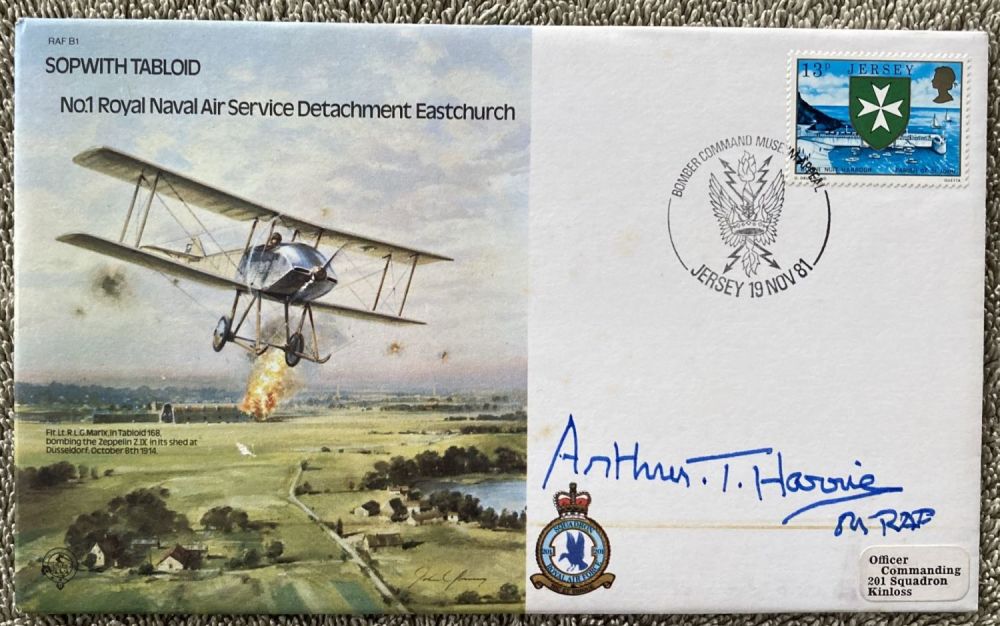 Lot 270: WW2 Arthur Bomber Harris signed Sopwith Tabloid RAF...