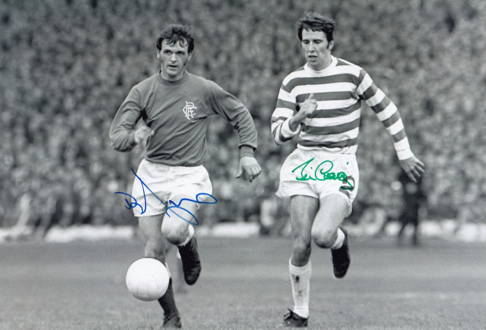 Lot 378: Autographed CELTIC v RANGERS 12 x 8 photo...