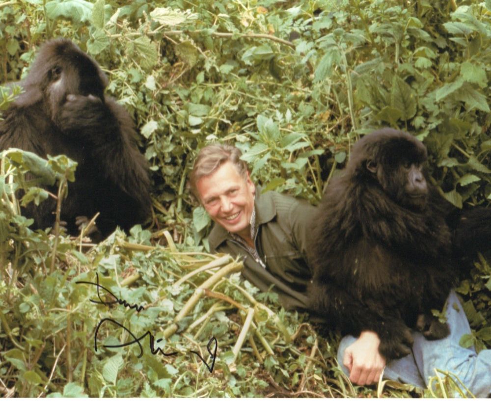Lot 386: Sir David Attenborough signed P/C picture of the...