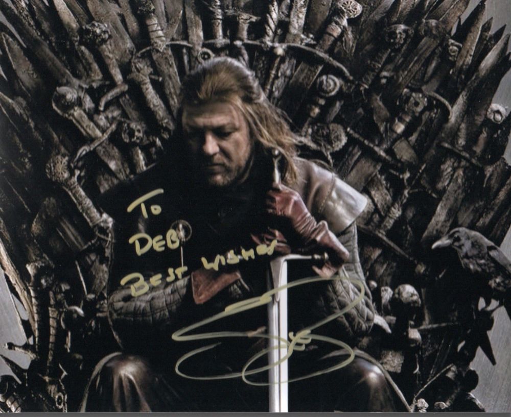 Lot 393: Game of Thrones Sean Bean signed 10x8 picture...
