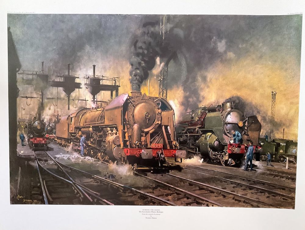 Lot 400: Terence Cuneo 31x23 Colour Print Titled 'Stabling for...