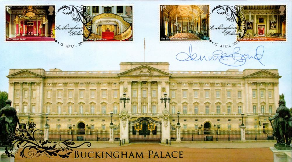Lot 464: Jennie Bond signed Buckingham Palace Buckingham FDC PM...