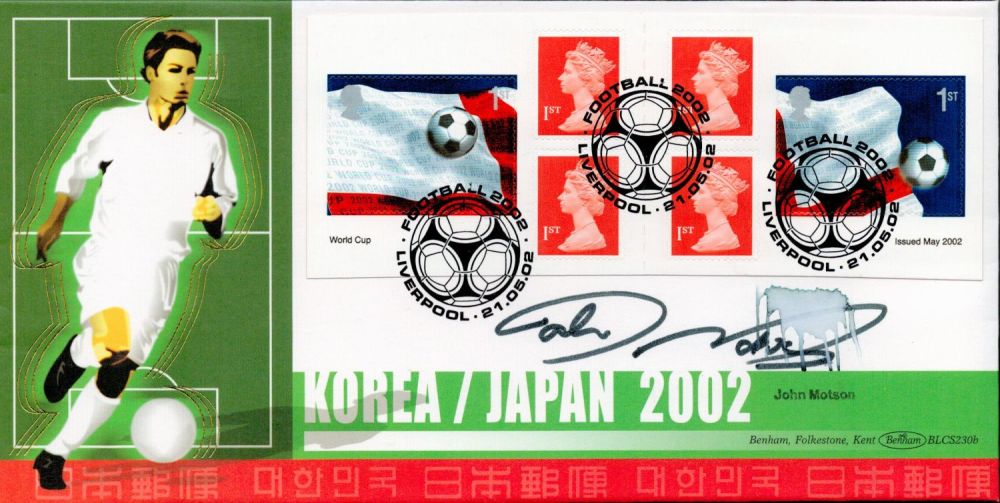 Lot 465: John Motson signed Korea/Japan 2002 World Cup Benham...