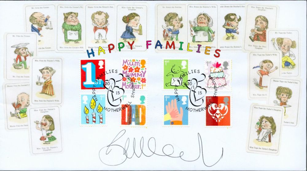 Lot 480: Belinda Lang signed Happy Families Buckingham FDC PM...