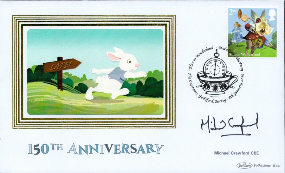 Lot 521: Michael Crawford CBE signed 150th Anniversary Alice in...