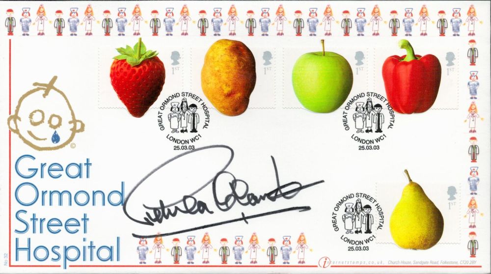 Lot 526: Petula Clark signed Great Ormond Street Hospital Internetstamps...