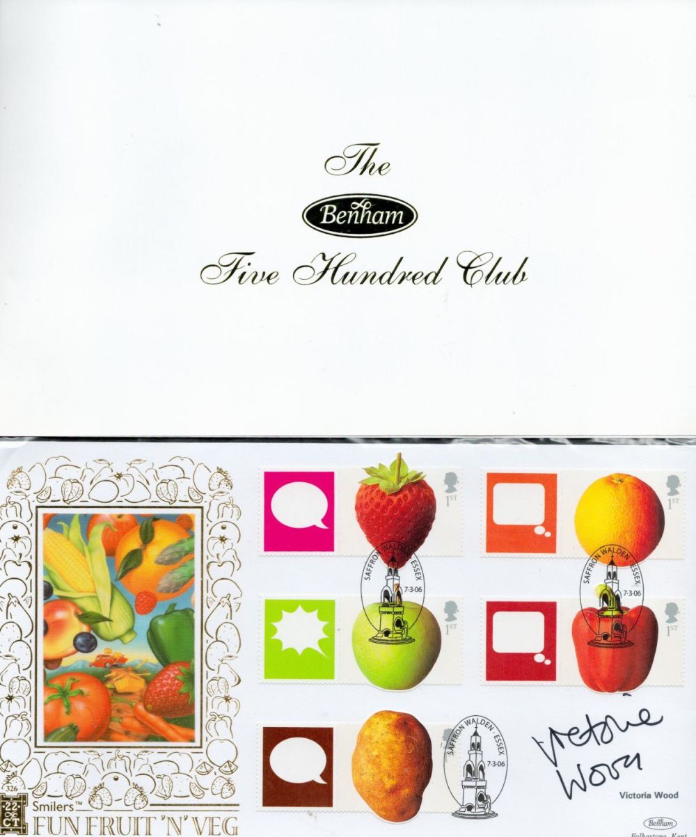 Lot 531: Victoria Wood signed Benham Five Hundred Club Smilers...