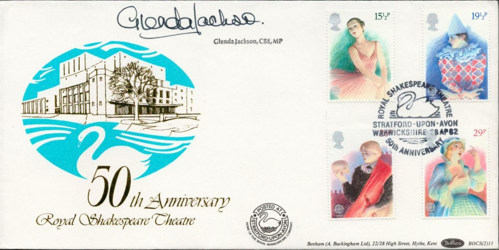 Lot 532: Glenda Jackson CBE MP signed 50th Anniversary Royal...