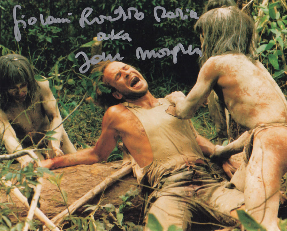 Lot 548: Blowout Sale! Cannibal Ferox Giovanni Lombardo Radice hand...