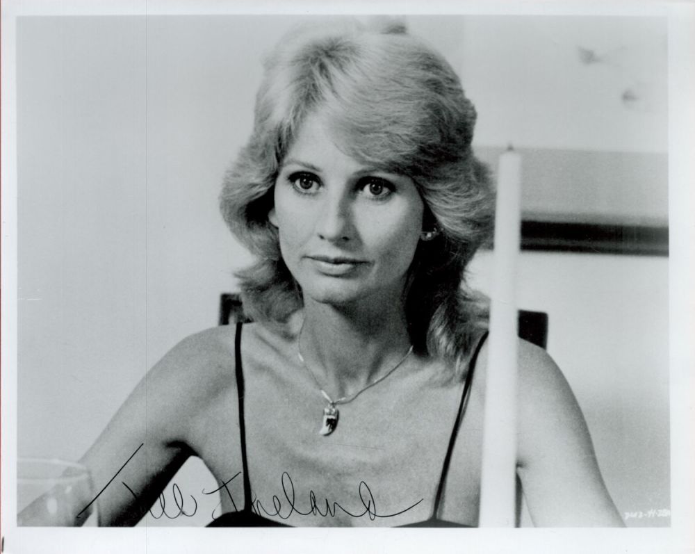 Lot 688: Jill Ireland Signed 10x8 inch Black and White...