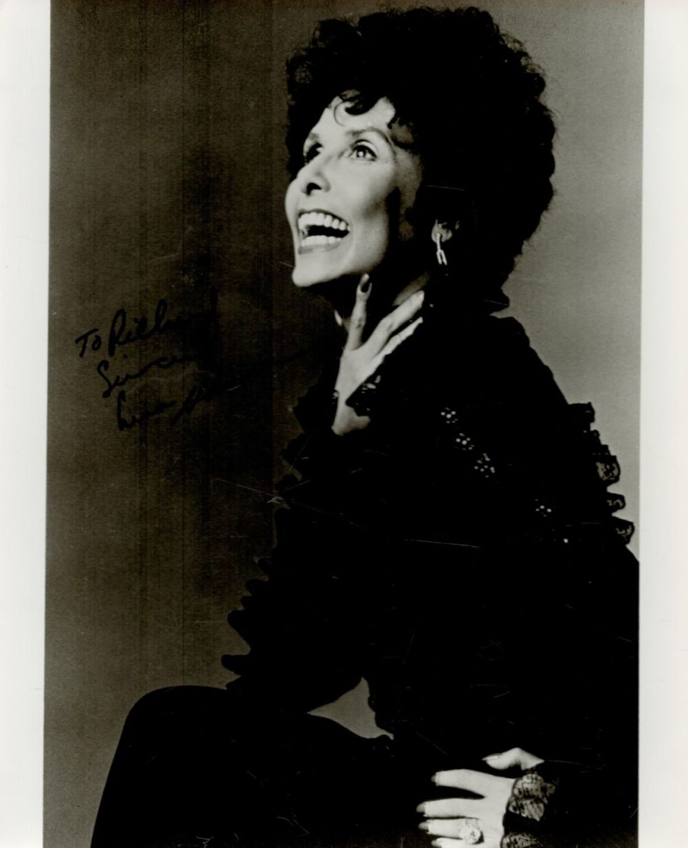 Lot 693: Lena Horne Signed 10x8 inch Black and White...