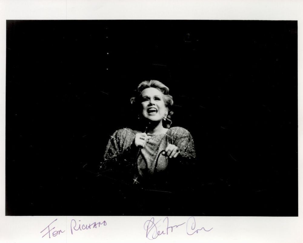 Lot 701: Barbara Cook Signed 10x8 inch Black and White...