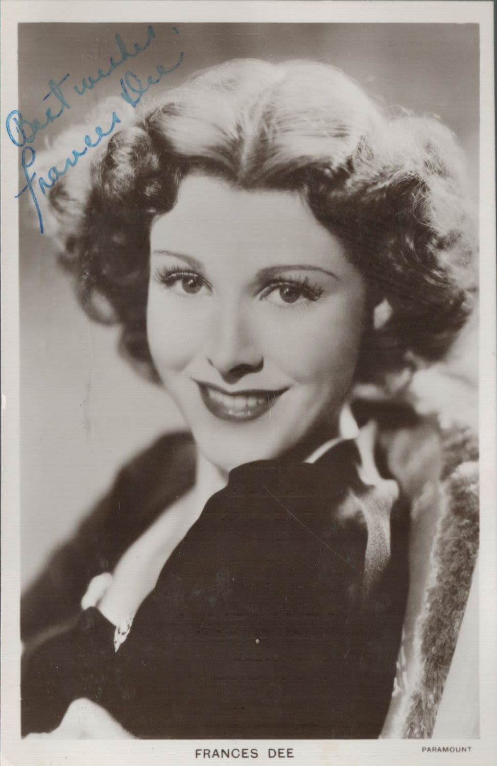 Lot 729: Francis Dee Signed 5x3 vintage black and white...