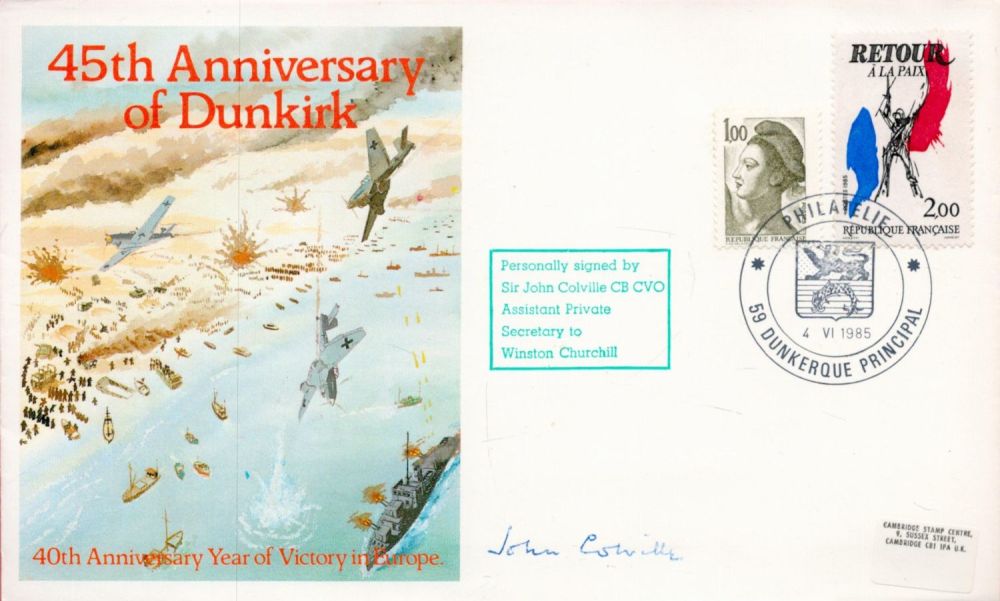Lot 81: Sir John Colville (asst Private Sec to Churchill)...
