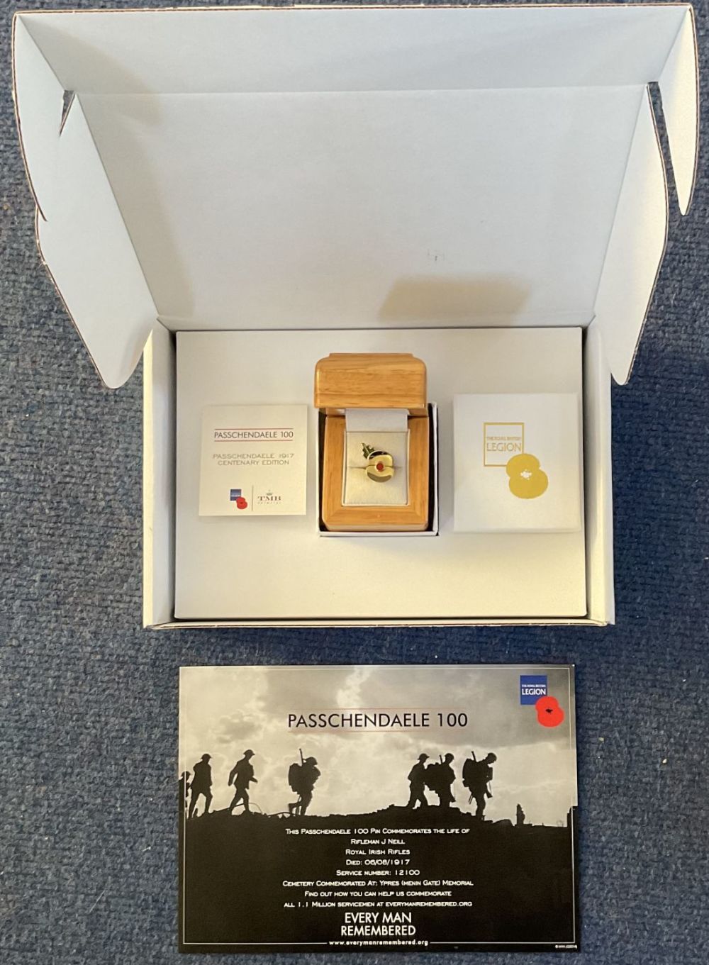 Lot 144: Passchendaele 100 Pin to Commemorate the Life of...
