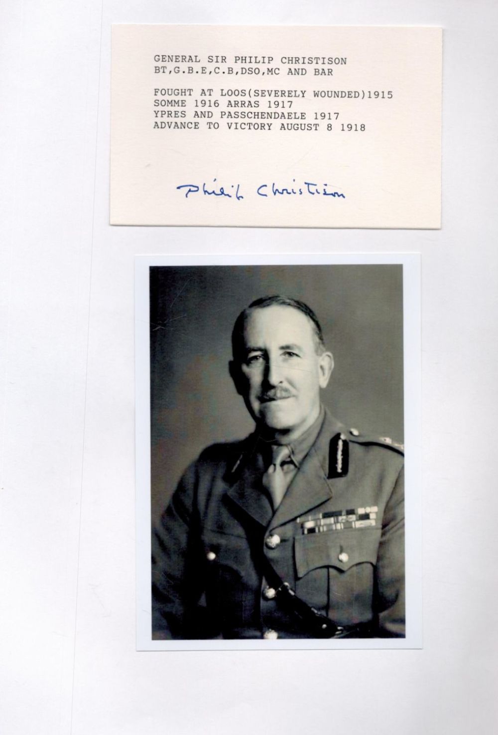 Lot 249: General Sir Alexander Frank Philip Christison, 4th Baronet,...