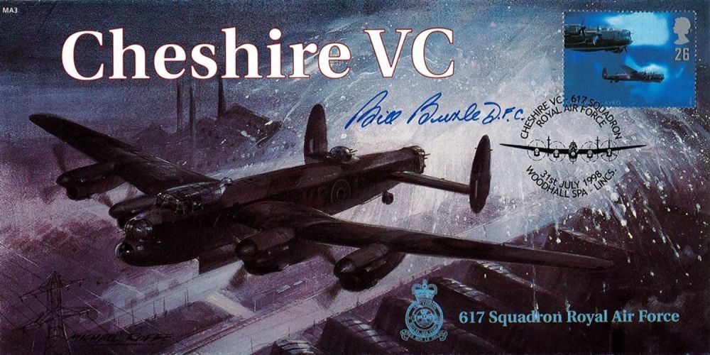 Lot 328: WW2 Flt Lt Bill Buttle DFC Signed Cheshire...