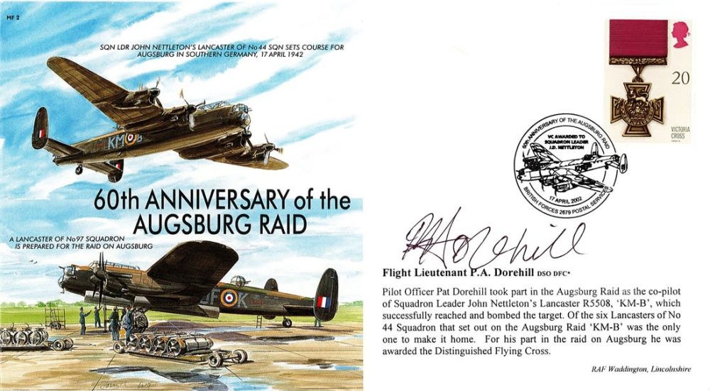 Lot 330: WW2 Flt Lt PA Dorehill DSO DFC Signed...