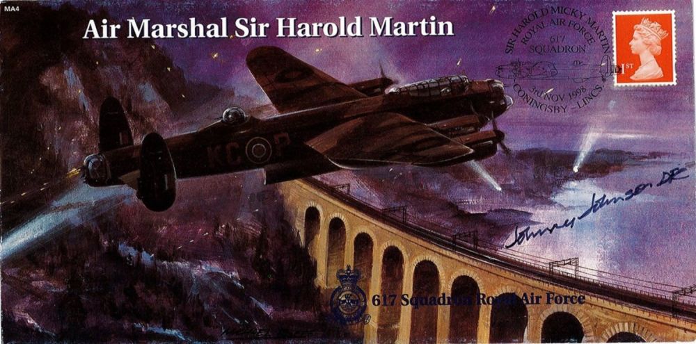Lot 339: WW2 Flt Lt Edward 'Johnny' Johnson DFC Signed...
