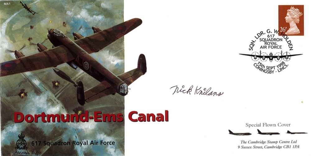 Lot 359: WW2 Flt Lt Nick Knilans (617 Squadron) Signed...