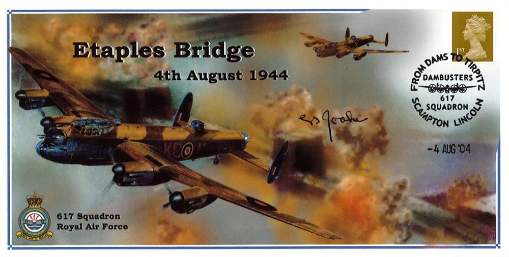 Lot 360: WW2 W/Off Leonard Rooke (617 Squadron) Signed Etaples...